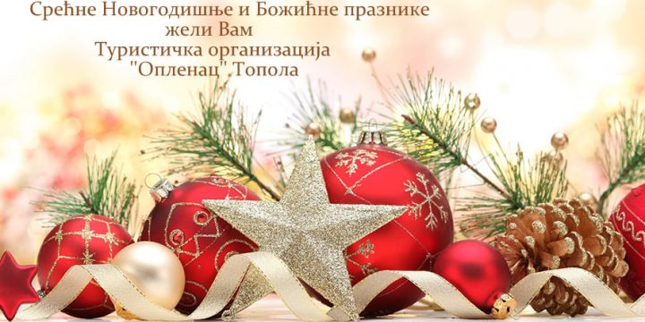 Срећне Новогодишње и Божићне празнике жели Вам Туристичка организација „Опленац“
